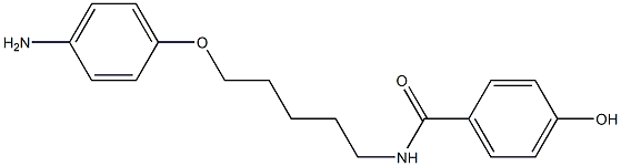 Benzamide,N-[5-(4-aminophenoxy)pentyl]-4-hydroxy- 结构式