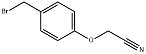 2-[4-(溴甲基)苯氧基]乙腈 结构式