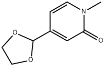 4-[1,3]Dioxolan-2-yl-1-methyl-1H-pyridin-2-one 结构式