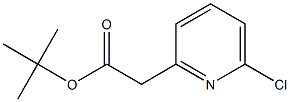 tert-Butyl 2-(6-chloropyridin-2-yl)acetate 结构式