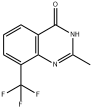 2-METHYL-8-(TRIFLUOROMETHYL)QUINAZOLIN-4(3H)-ONE 结构式