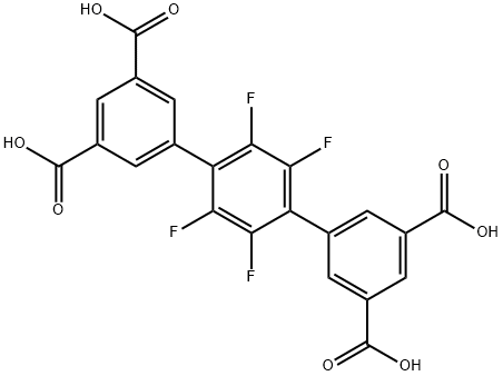2',3',5',6'-tetrafluoro-[1,1':4',1''-terphenyl]-3,3'',5,5''-tetracarboxylic acid 结构式