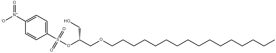 1-Hexadecyl-2-(4-nitrobenzenesulfonyl)-D-glycerol 结构式