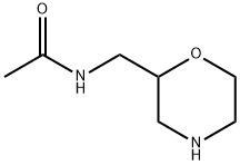 N-(吗啉-2-基甲基)乙酰胺 结构式
