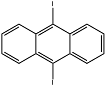 9,10-二碘蒽 结构式