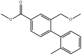 METHYL 2-(METHOXYMETHYL)-2-METHYL-[1,1-BIPHENYL]-4-CARBOXYLATE 结构式
