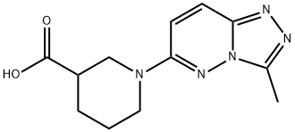 1-(3-methyl-[1,2,4]triazolo[4,3-b]pyridazin-6-yl)piperidine-3-carboxylic acid 结构式