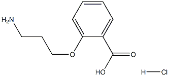 2-(3-aminopropoxy)benzoic acid hydrochloride 结构式