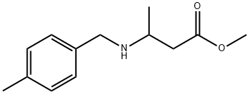 methyl 3-{[(4-methylphenyl)methyl]amino}butanoate 结构式