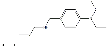 N,N-diethyl-4-{[(prop-2-en-1-yl)amino]methyl}aniline hydrochloride 结构式