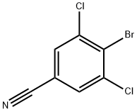 4-溴-3,5-二氯苄腈 结构式