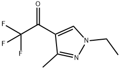 1-(1-乙基-3-甲基-1H-吡唑-4-基)-2,2,2-三氟乙烷-1-酮 结构式