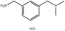 1-(3-(氨基甲基)苯基)-N,N-二甲基甲胺二盐酸盐 结构式