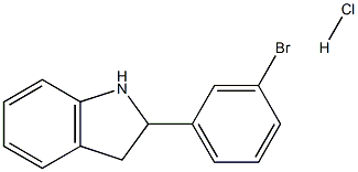 2-(3-bromophenyl)-2,3-dihydro-1H-indole:hydrochloride