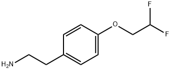 2-[4-(2,2-二氟乙氧基)苯基]乙胺 结构式