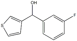 (3-FLUOROPHENYL)(THIOPHEN-3-YL)METHANOL 结构式