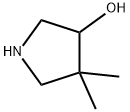 4,4-二甲基吡咯烷-3-醇 结构式