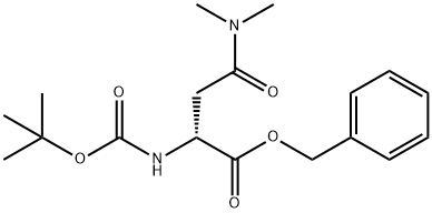BENZYL N,N-DIMETHYL-N2-{[(2-METHYL-2-PROPANYL)OXY]CARBONYL}-D-ASPARAGINATE 结构式