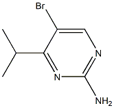 5-溴-4-异丙基嘧啶-2-胺 结构式