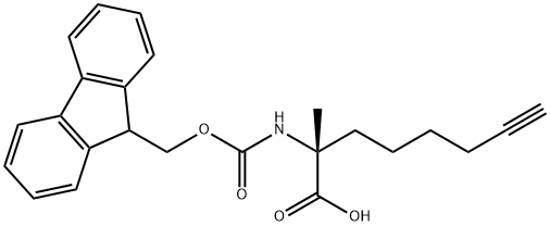 7-Octynoic acid, 2-[[(9H-fluoren-9-
ylmethoxy)carbonyl]amino]-2-methyl-, (2R)- 结构式