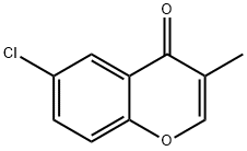 4H-1-Benzopyran-4-one, 6-chloro-3-methyl- 结构式