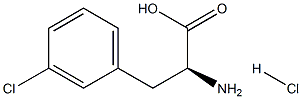 DL-3-氯苯丙氨酸盐酸盐 结构式