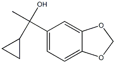 1-(1,3-benzodioxol-5-yl)-1-cyclopropylethanol 结构式