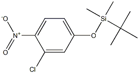 tert-Butyl(3-chloro-4-nitrophenoxy)dimethylsilane 结构式