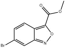 6-溴苯并[C]异噁唑-3-羧酸甲酯 结构式