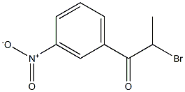 1-Propanone, 2-bromo-1-(3-nitrophenyl)- 结构式
