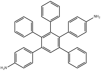 1,4-双(4-胺基苯)-2,3,5-三苯基苯 结构式