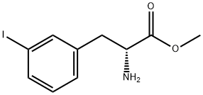 D-3-碘苯丙氨酸甲酯 结构式