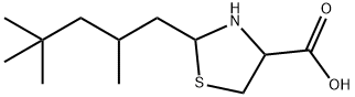 2-(2,4,4-trimethylpentyl)-1,3-thiazolidine-4-carboxylic acid 结构式