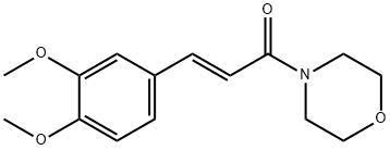 (2E)-3-(3,4-dimethoxyphenyl)-1-(morpholin-4-yl)prop-2-en-1-one 结构式