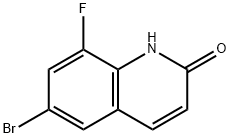 6-bromo-8-fluoroquinolin-2-ol 结构式