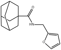 N-(2-furylmethyl)-1-adamantanecarboxamide 结构式