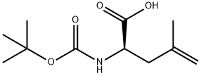 (R)-2-(BOC-氨基)-4-甲基-4-戊烯酸 结构式