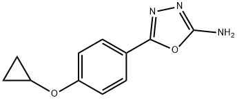 5-(4-环丙氧基苯基)-1,3,4-噁二唑-2(3H)-亚胺 结构式