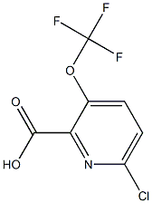 6-氯-3-三氟甲氧基吡啶-2-甲酸 结构式