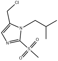 5-(chloromethyl)-2-methanesulfonyl-1-(2-methylpropyl)-1H-imidazole 结构式