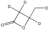 3-Butyrolactone-d4 结构式