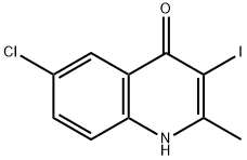 6-Chloro-3-iodo-2-methyl-1H-quinolin-4-one 结构式