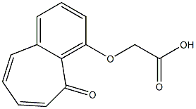 Acetic acid,2-[(5-oxo-5H-benzocyclohepten-4-yl)oxy]- 结构式