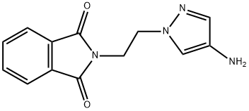 2-[2-(4-amino-1H-pyrazol-1-yl)ethyl]-2,3-dihydro-1H-isoindole-1,3-dione 结构式