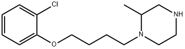 1-[4-(2-chlorophenoxy)butyl]-2-methylpiperazine 结构式