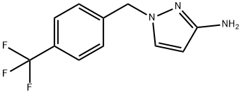 1-{[4-(trifluoromethyl)phenyl]methyl}-1H-pyrazol-3-amine 结构式
