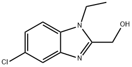 (5-氯-1-乙基-1H-苯并[D]咪唑-2-基)甲醇 结构式