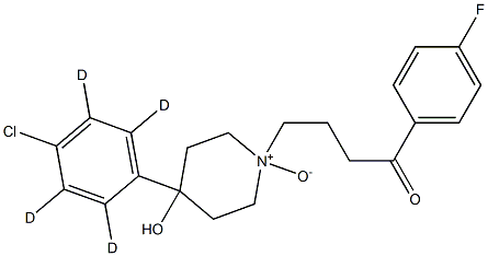 4-[4-(4-chloro-2,3,5,6-tetradeuteriophenyl)-4-hydroxy-1-oxidopiperidin-1-ium-1-yl]-1-(4-fluorophenyl)butan-1-one 结构式