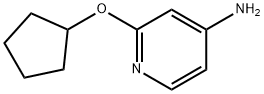 2-(cyclopentyloxy)pyridin-4-amine 结构式