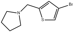 1-((4-溴噻吩-2-基)甲基)吡咯烷 结构式
